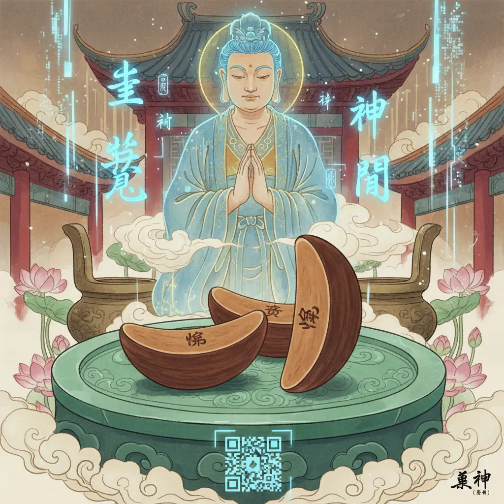 道教問神 - 聖筊