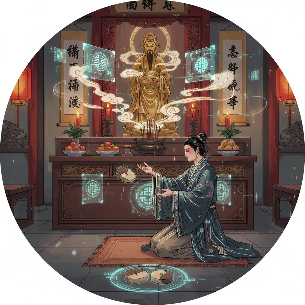 道教問神 - 擲筊