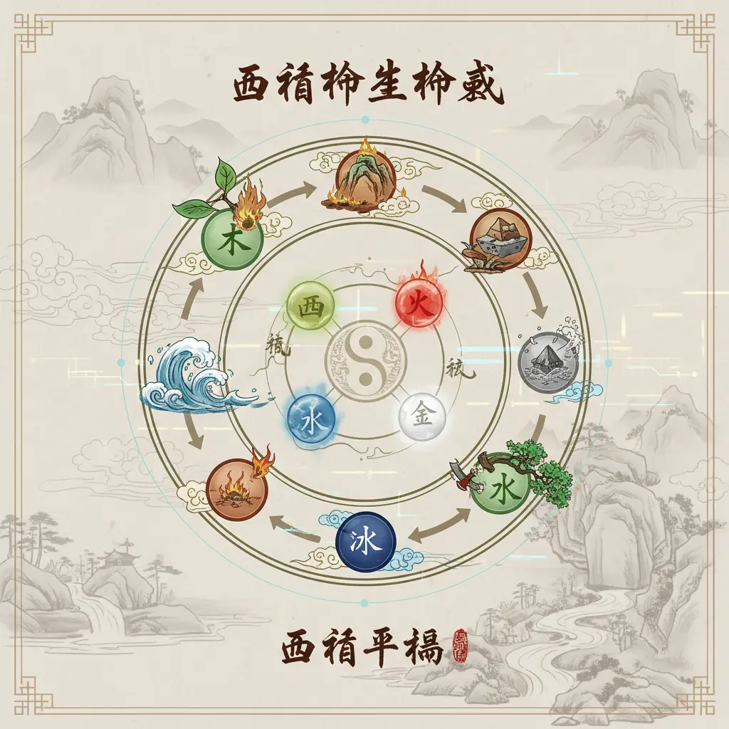 五行平衡 - 五行相生相剋