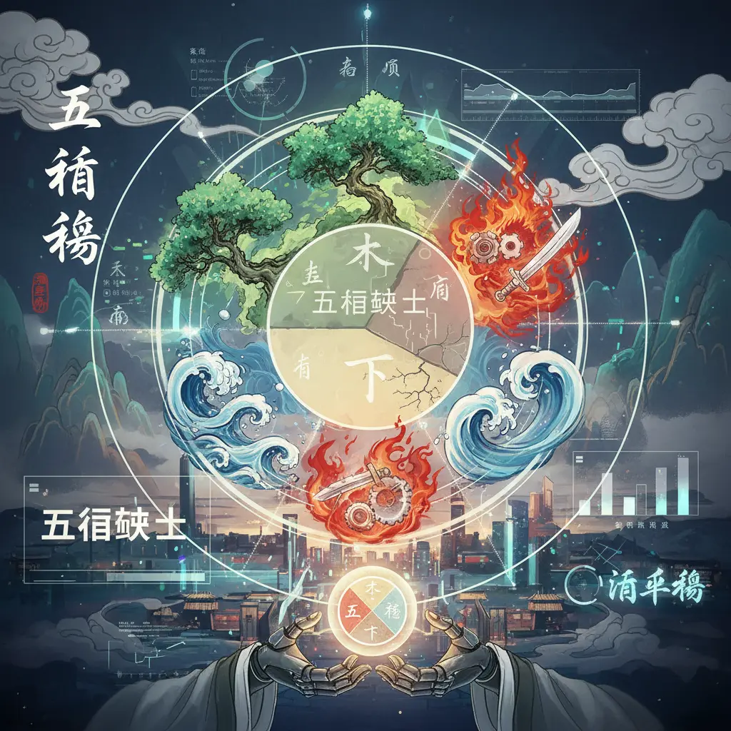 五行平衡 - 五行缺土