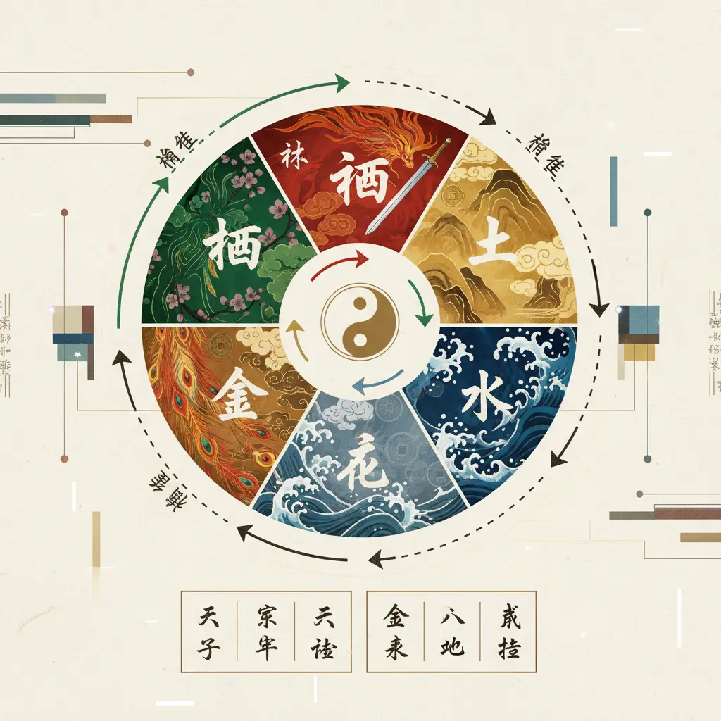 八字命理 - 五行結構
